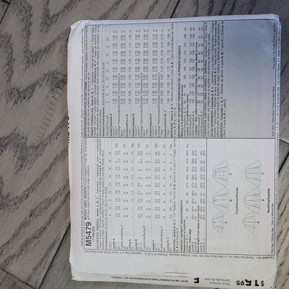 3/$20 uncut sewing patterns - Picture 2 of 2